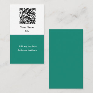 Eenvoudige Promotionele QR Code Zakelijke Kaarten Visitekaartje