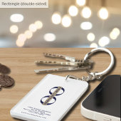Eenvoudige Promotionele Sleutelhanger met Logo