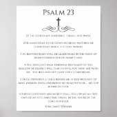 Eenvoudige Psalm 23 DE HEER is mijn Herder Poster (Voorkant)