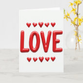 Eenvoudige Puffy Love Hearts Kaart (Gele Bloem)