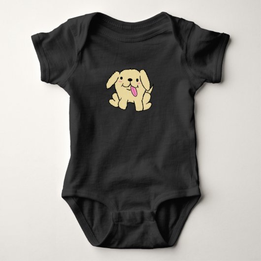 Eenvoudige Puppy Baby Top (Voorkant)
