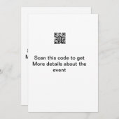 Eenvoudige Q R-code scannen zakelijke gebeurtenis Feestdagenkaart (Voorkant / Achterkant)