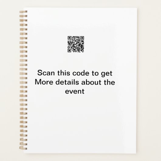 Eenvoudige Q R-code scannen zakelijke gebeurtenis Planner (Voorkant)