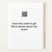 Eenvoudige Q R-code scannen zakelijke gebeurtenis Planner (Achterkant)