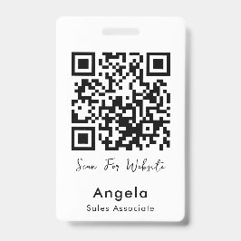 Eenvoudige QR-code Badge