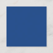 Eenvoudige QR Code Blue Wedding RSVP Informatiekaartje (Achterkant)
