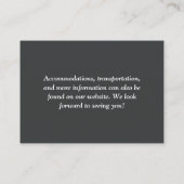 Eenvoudige QR-code bruiloft Informatiekaartje (Achterkant)