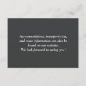 Eenvoudige QR-code bruiloft Informatiekaartje (Achterkant)