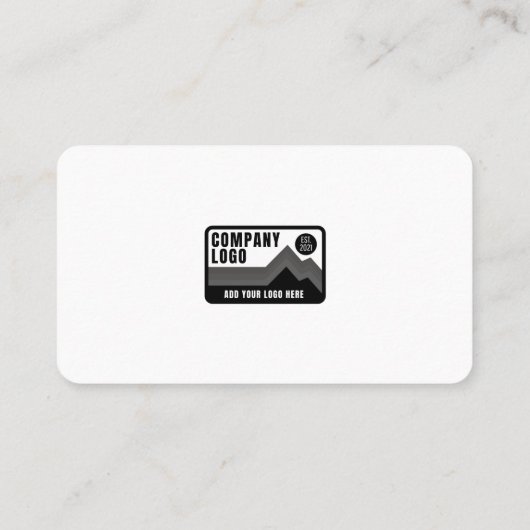 Eenvoudige QR-code en bedrijfscode Visitekaartje (Achterkant)