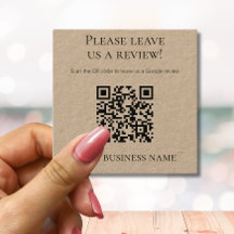 Eenvoudige QR-code Google Review Kraft