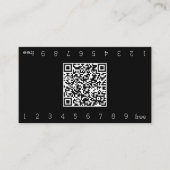 Eenvoudige QR-code met dubbele nummering Klantenkaartje (Voorkant)