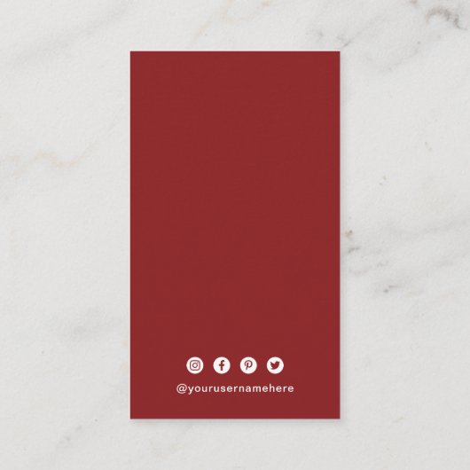 Eenvoudige QR-code Modern Visitekaartje (Achterkant)