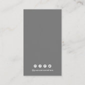 Eenvoudige QR-code Modern Visitekaartje (Achterkant)