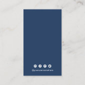 Eenvoudige QR-code Modern Visitekaartje (Achterkant)