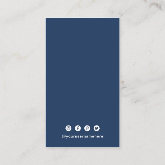 Eenvoudige QR-code Modern Visitekaartje (Achterkant)