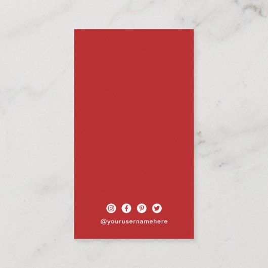 Eenvoudige QR-code Modern Visitekaartje (Achterkant)