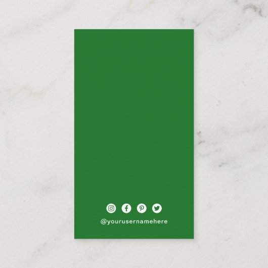 Eenvoudige QR-code Modern Visitekaartje (Achterkant)