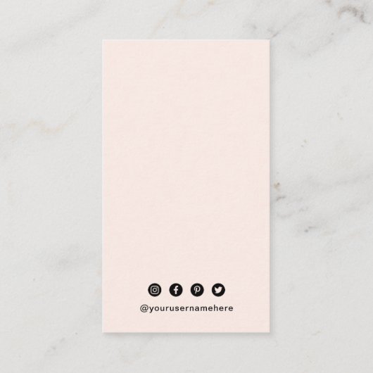 Eenvoudige QR-code Modern Visitekaartje (Achterkant)