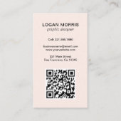 Eenvoudige QR-code Modern Visitekaartje (Voorkant)