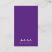 Eenvoudige QR-code Modern Visitekaartje (Achterkant)