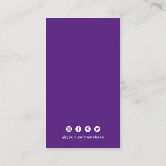 Eenvoudige QR-code Modern Visitekaartje (Achterkant)