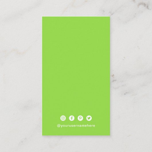 Eenvoudige QR-code Modern Visitekaartje (Achterkant)