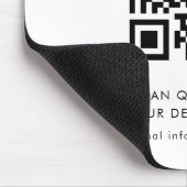 Eenvoudige QR-code moderne bedrijfs-promotie Muismat (Hoek)