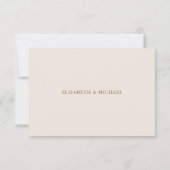 Eenvoudige QR-code Moderne bruiloft RSVP Kaartje (Achterkant)