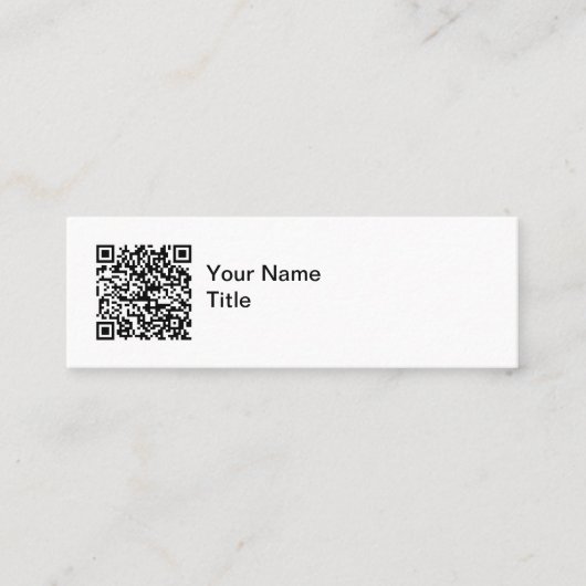 Eenvoudige QR-code promotionele visitekaartjes (Voorkant)