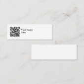 Eenvoudige QR-code promotionele visitekaartjes (Voorkant / Achterkant)