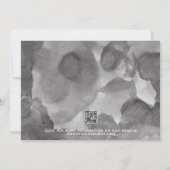 Eenvoudige QR Code Script Photo Wedding Sla de dat Aankondiging (Achterkant)