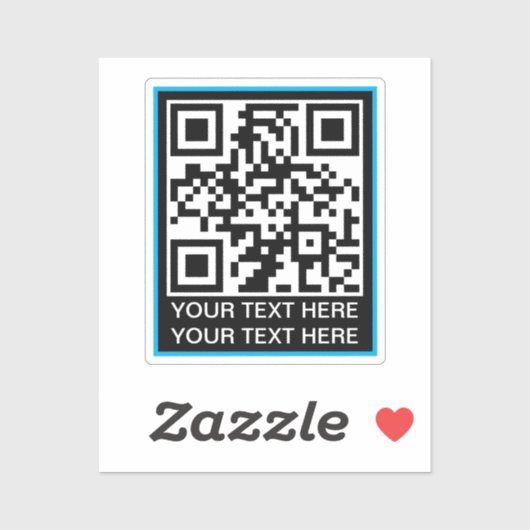 Eenvoudige QR-code Sticker (Vel)