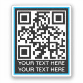 Eenvoudige QR-code Sticker (Voorkant)