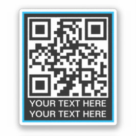 Eenvoudige QR-code Sticker