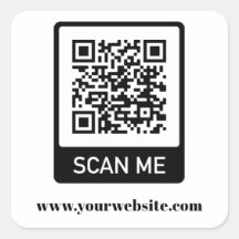 Eenvoudige QR-Code Sticker Sjabloon