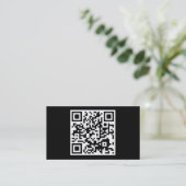 eenvoudige QR-code Visitekaartje (Staand voorkant)