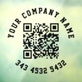 Eenvoudige QR-code voor bedrijfs promotie Raamsticker (Vel 3)