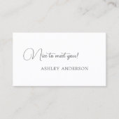 Eenvoudige QR-code voor sociale media Visitekaartje (Voorkant)