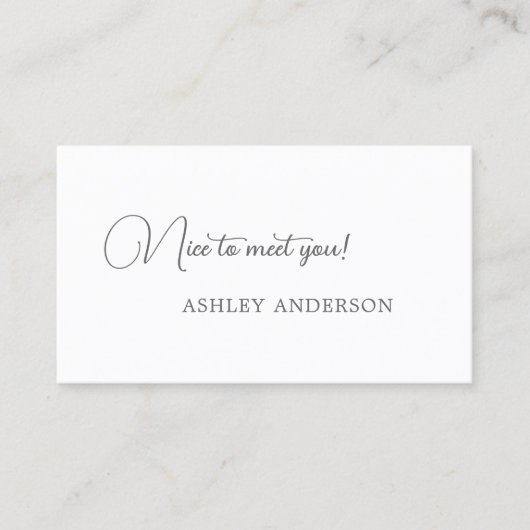 Eenvoudige QR-code voor sociale media Visitekaartje (Voorkant)