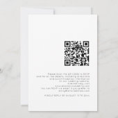 Eenvoudige QR-code voor typografie Alle kleuren Kaart (Achterkant)