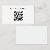 Eenvoudige QR-code website promotie Visitekaartje (Voorkant / Achterkant)