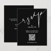 Eenvoudige QR Code Weddenschap Zwarte LARGE Enclos (Voorkant / Achterkant)