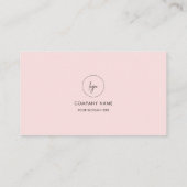 Eenvoudige QR-code Zwart & Roze Social Media Logo Visitekaartje (Achterkant)