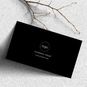 Eenvoudige QR-code Zwart-wit Social Media Logo Visitekaartje