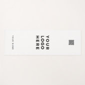 Eenvoudige QR-codenaam Bedrijf Promotie Yogamat (Voorkant (horizontaal))