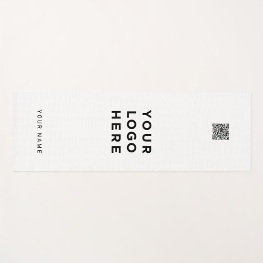 Eenvoudige QR-codenaam Bedrijf Promotie Yogamat (Voorkant (horizontaal))