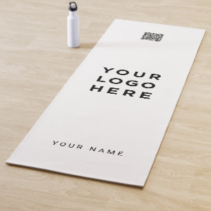 Eenvoudige QR-codenaam Bedrijf Promotie Yogamat