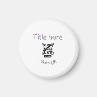 Eenvoudige QR-codescan zakelijke gebeurtenis sjabl Magneet