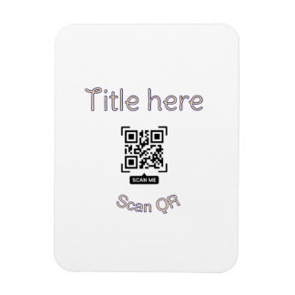 Eenvoudige QR-codescan zakelijke gebeurtenis sjabl Magneet