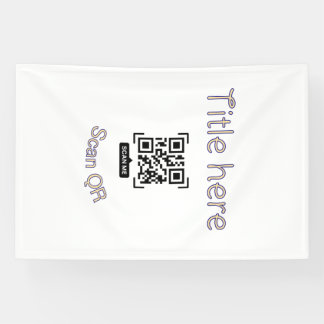 Eenvoudige QR-codescan zakelijke gebeurtenis sjabl Spandoek